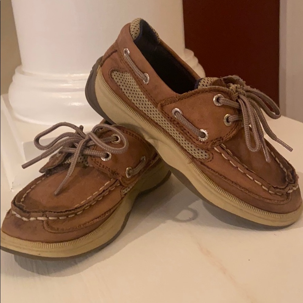 Boys Sperry Top-Sider Leather Shoes sz toddler 10